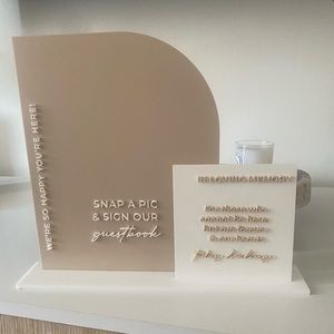 * SOLD * Wedding in Loving Memory Guestbook sign